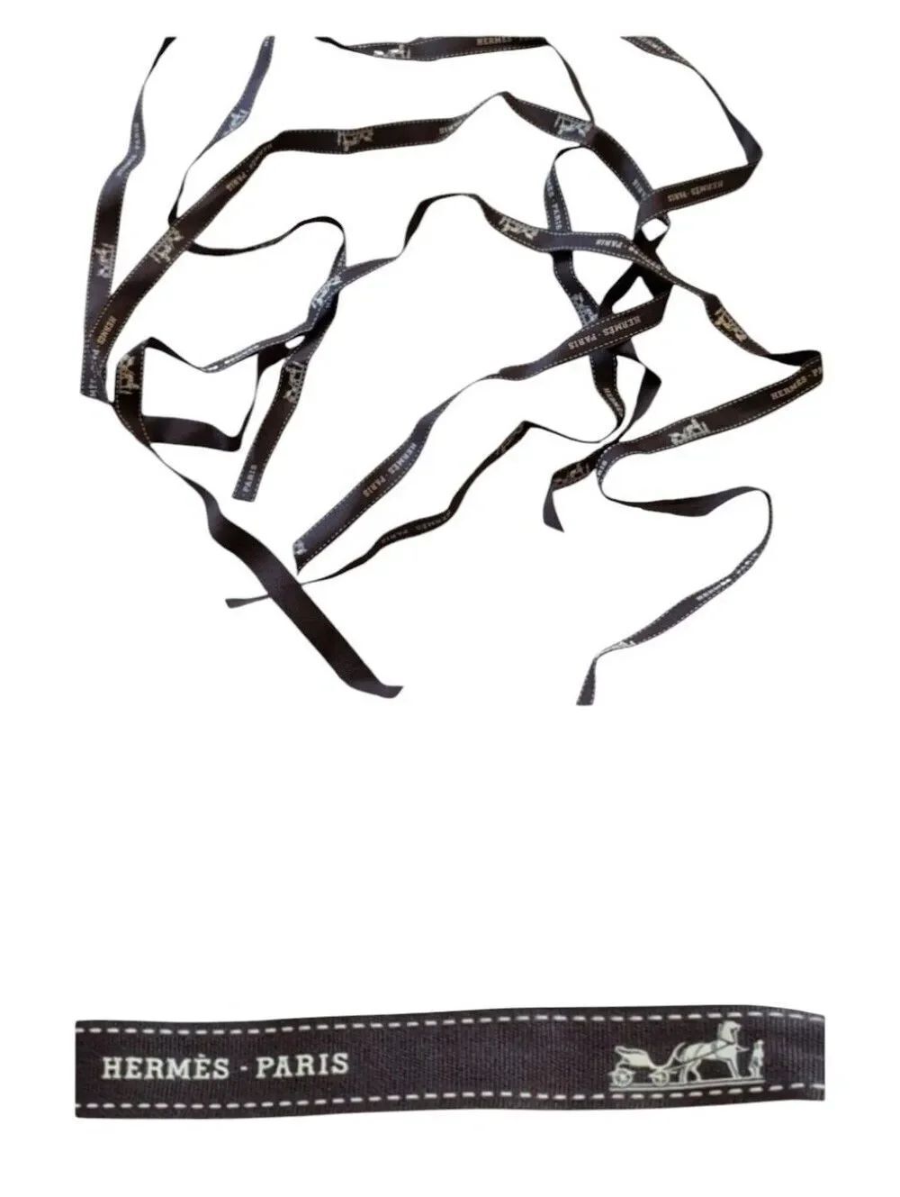 Hermes Paris Ribbon Four Pieces Total Length= 133in